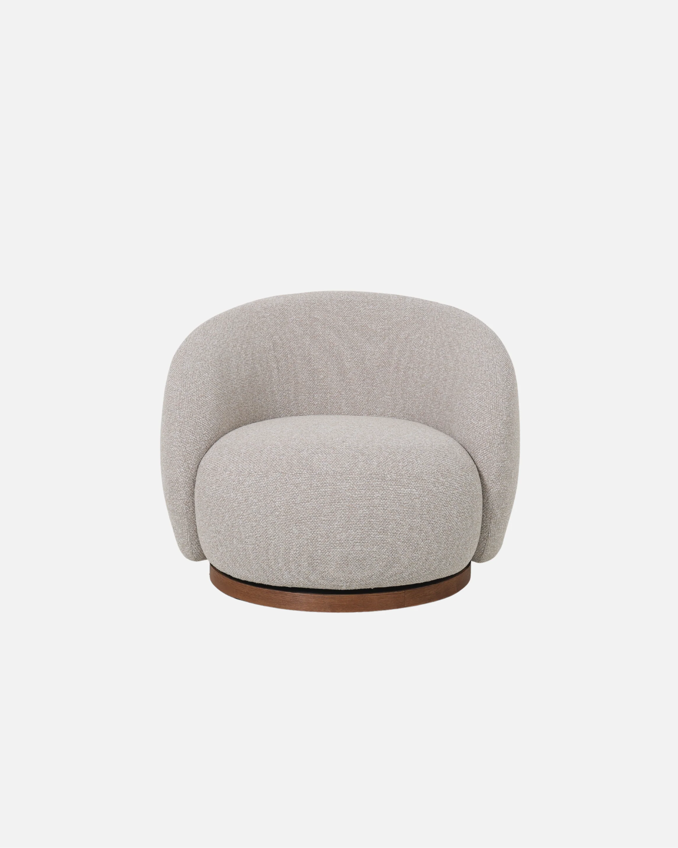 French Swivel Chair Wooden Trim - Image 3