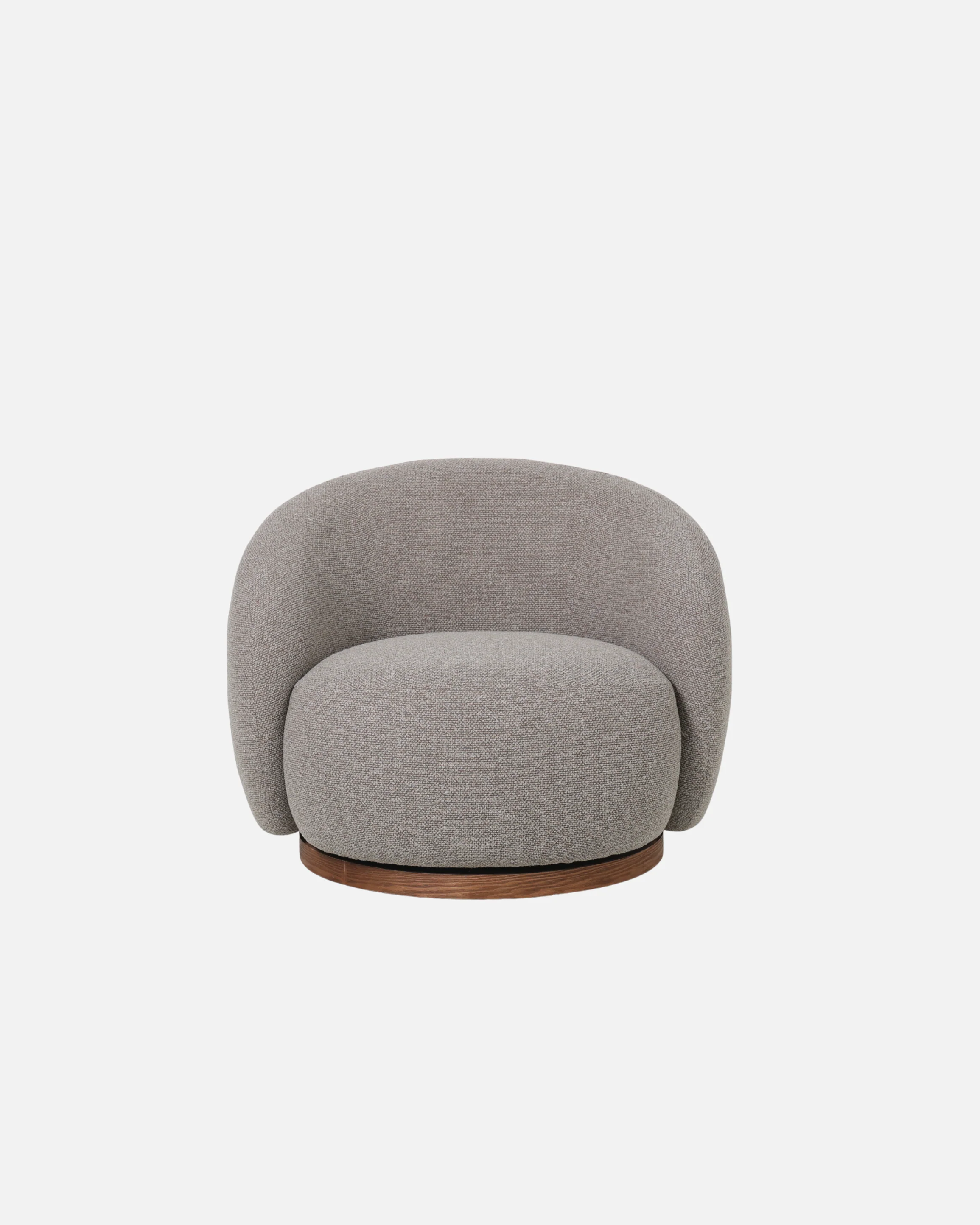 French Swivel Chair Wooden Trim - Image 5